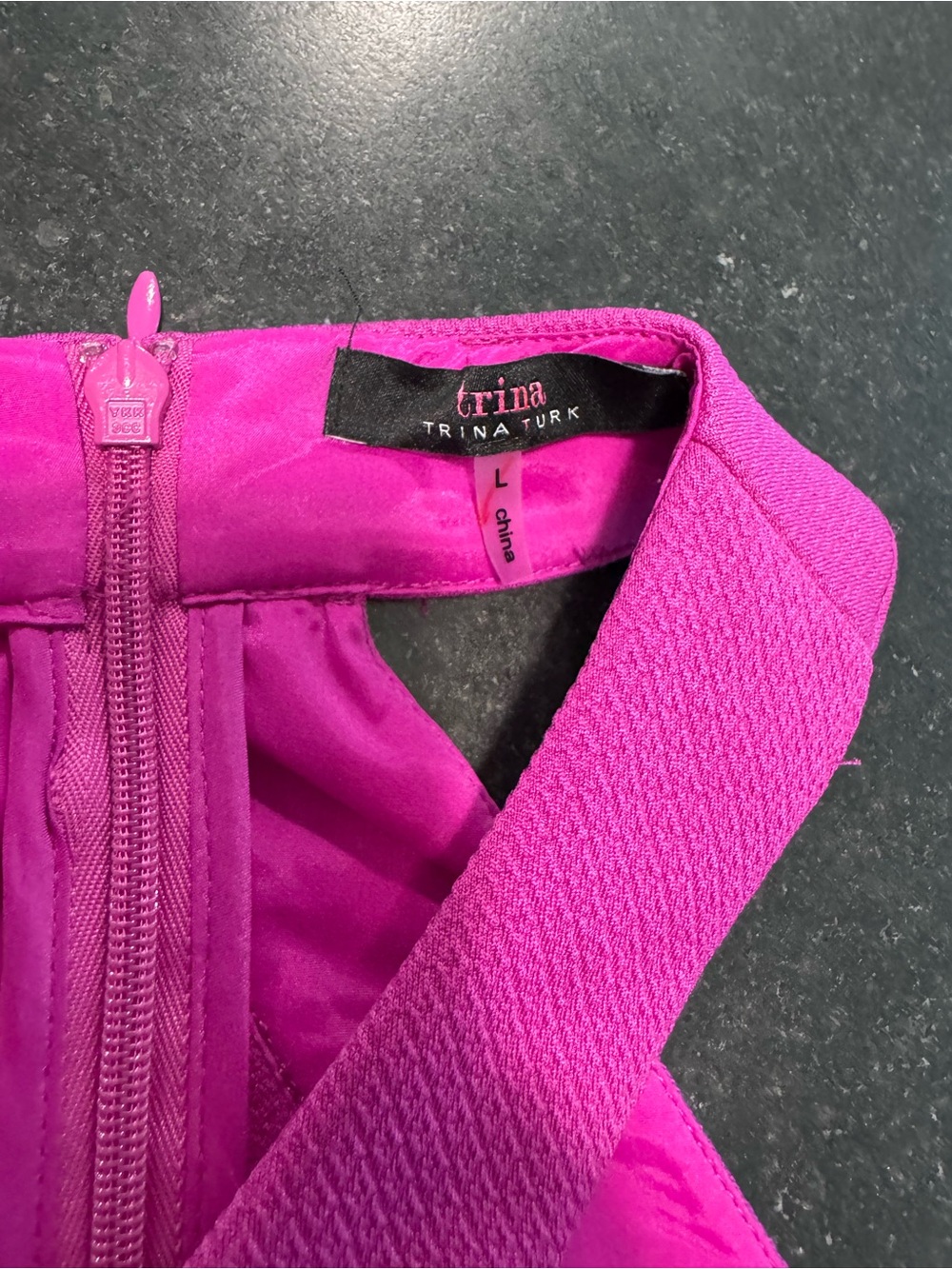 Trina Turk Bright Fuchsia Sleeveless Dress Vest